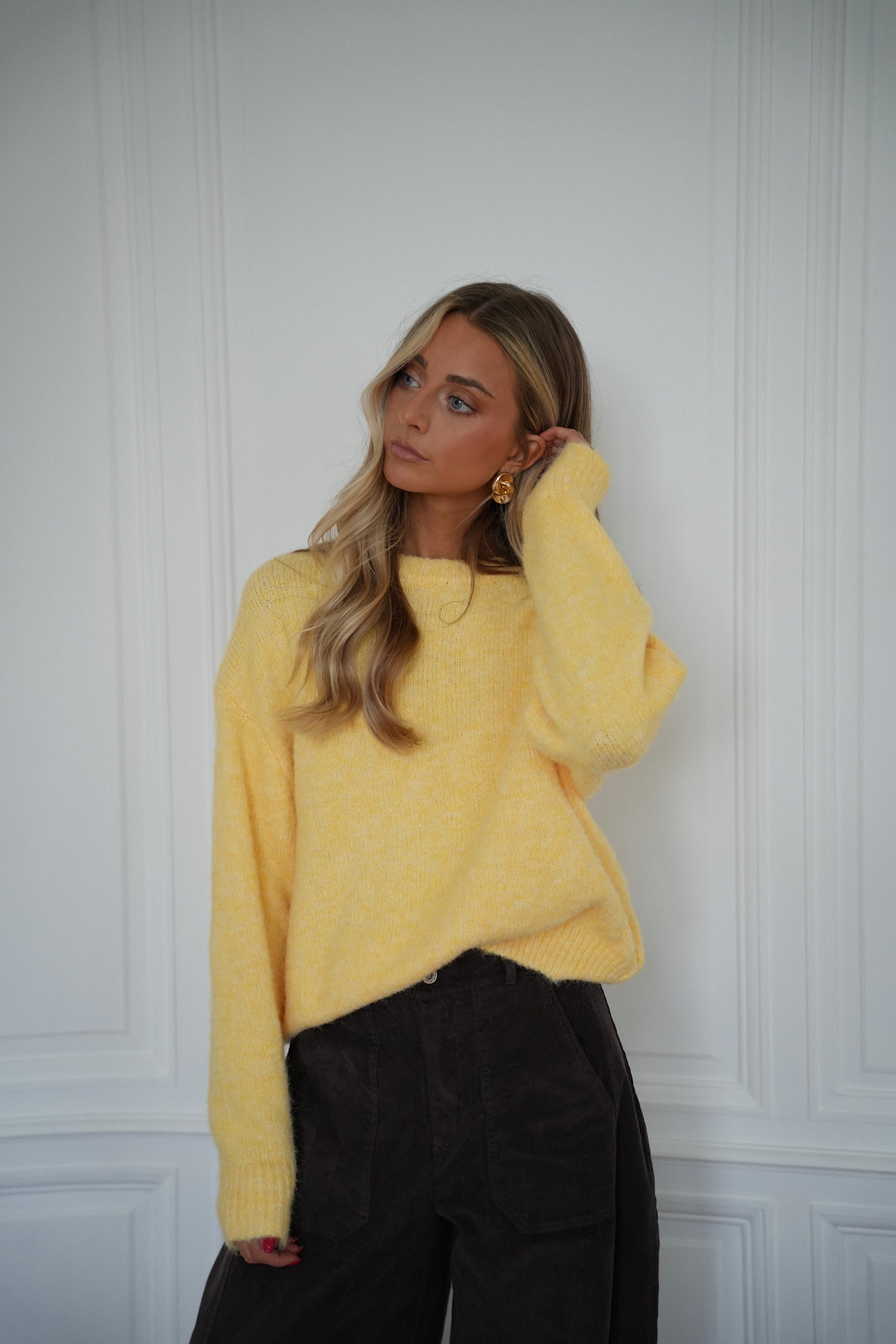 Leny jaune - Pull doux