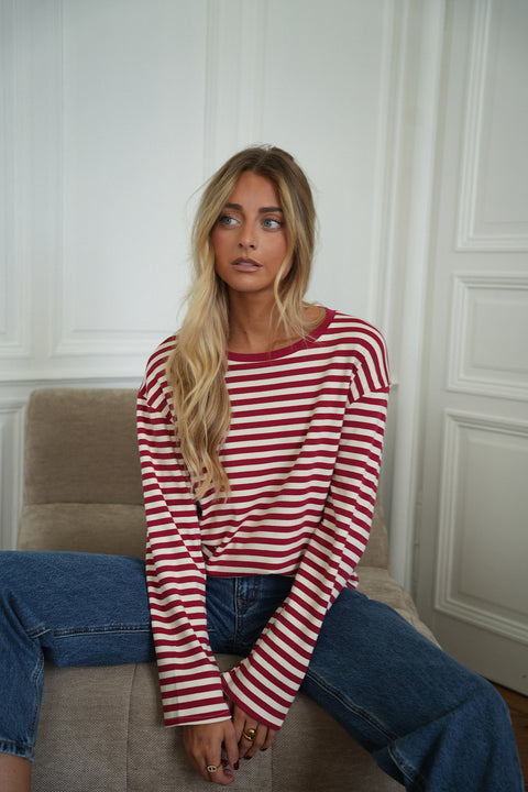 Ariana rouge - Top manches longues