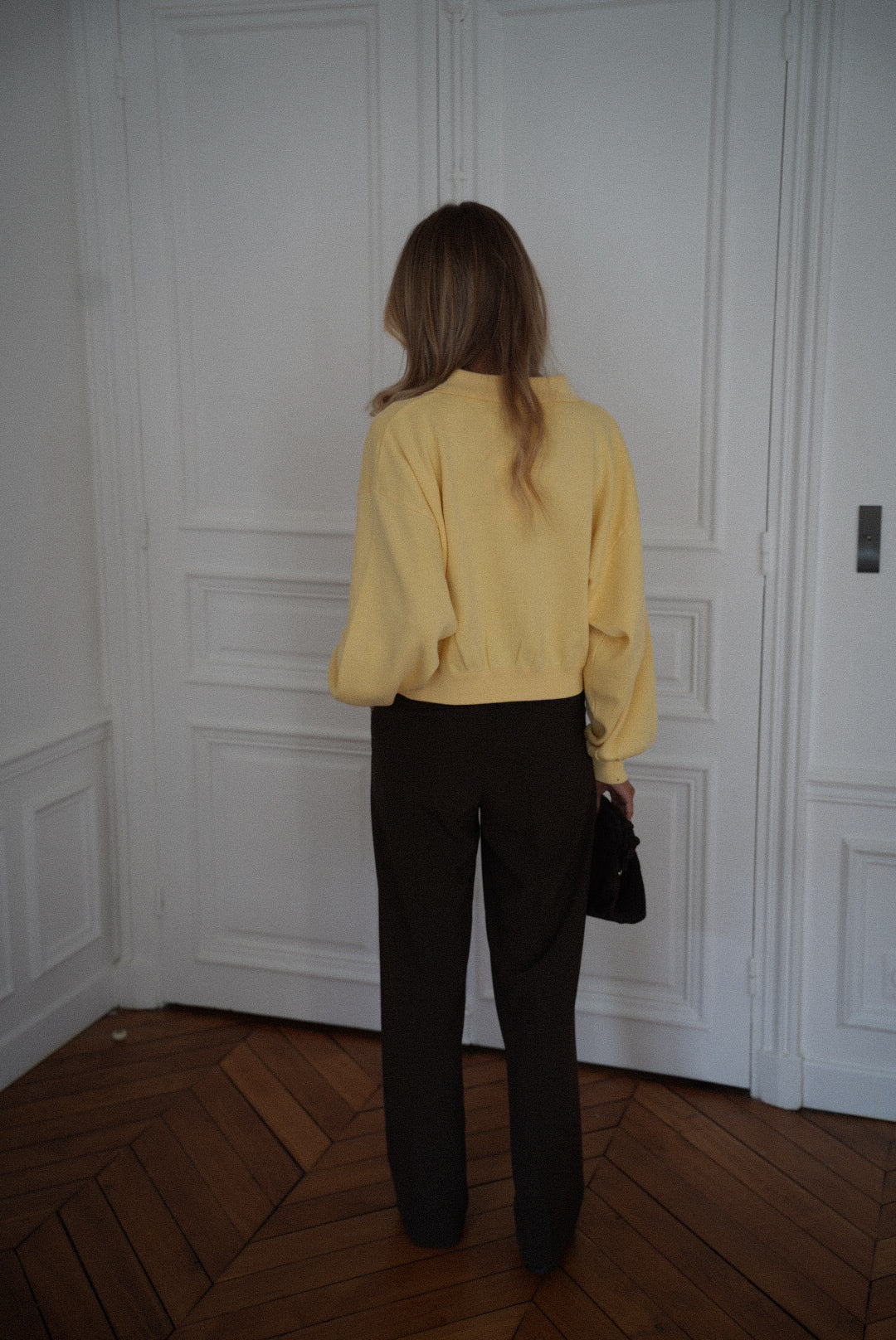 Ava jaune - Pull zippé