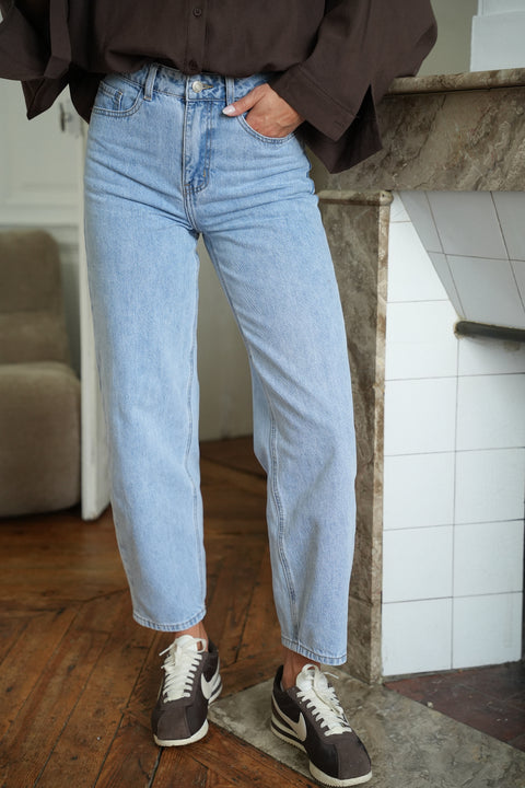 Clodia bleu clair - Jean mom