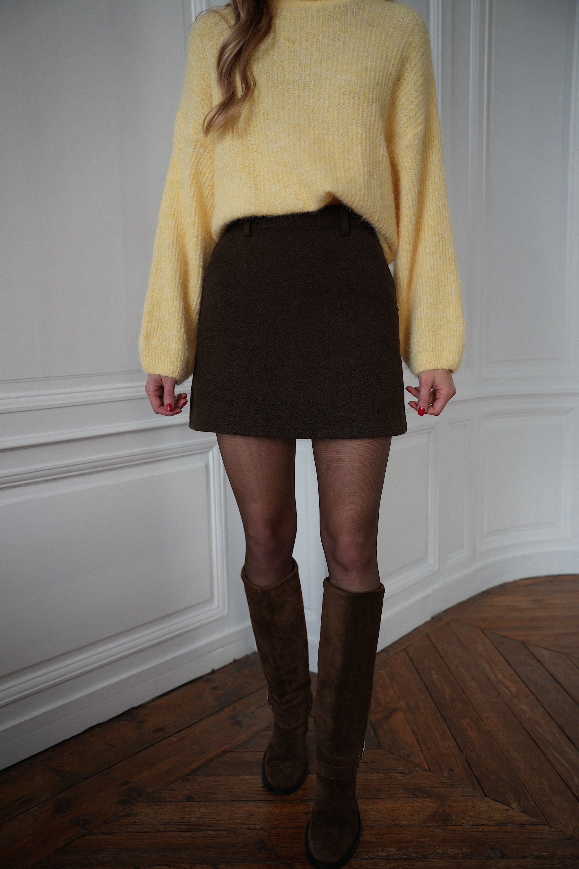 Georgia chocolat - Jupe-short