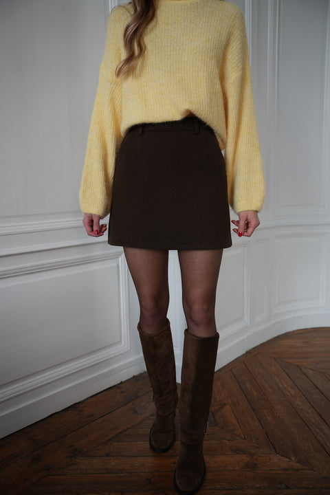 Georgia chocolat - Jupe-short