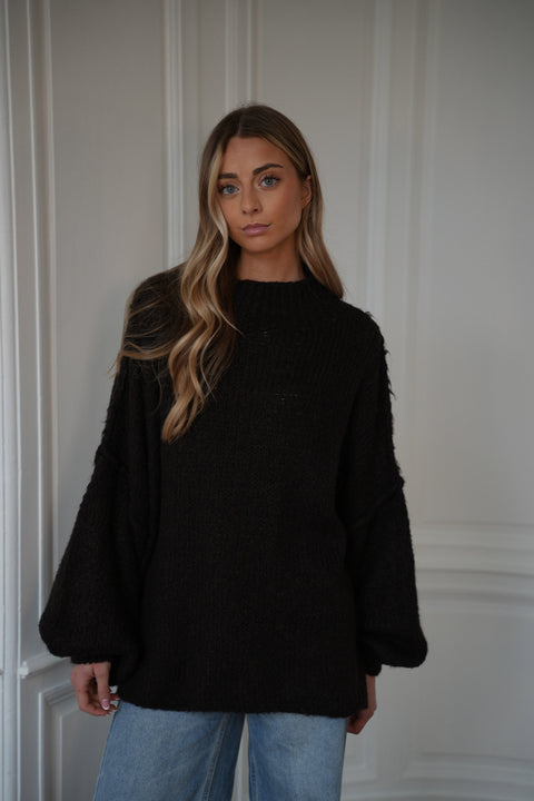 Liliane chocolat - Pull ample