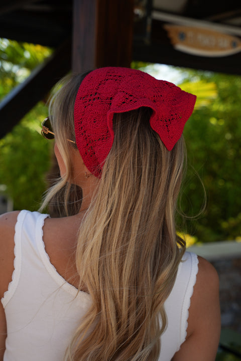 Gipsy rouge - Bandana crochet