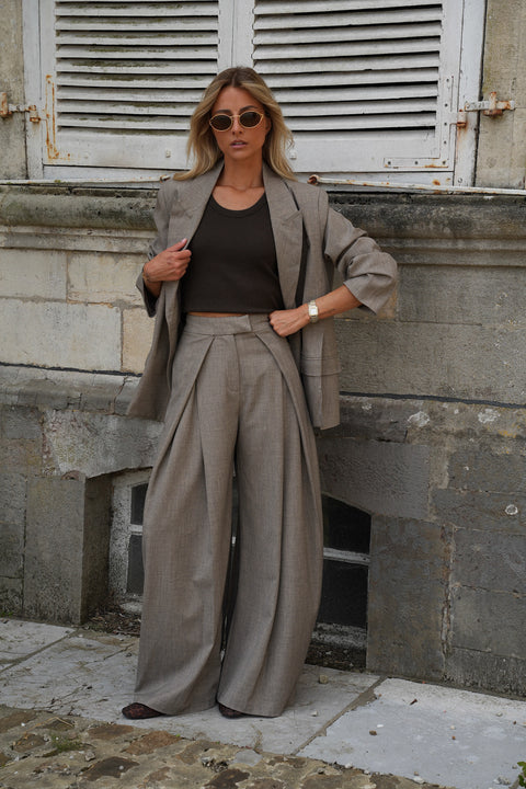 Serena taupe - Veste blazer