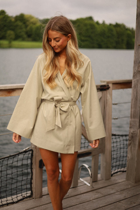 Marcy kaki - Robe cache cœur