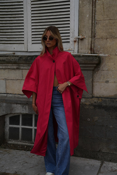 Isaac rouge - Veste trench long