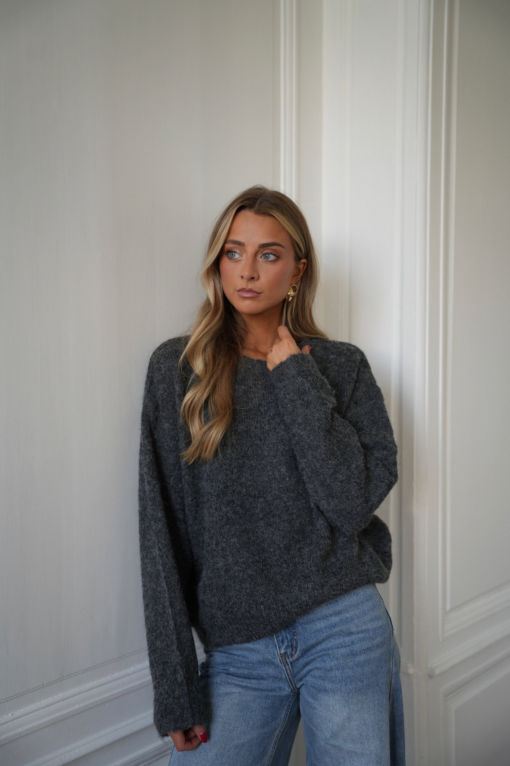 Leny gris - Pull doux