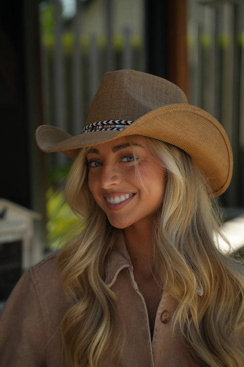 Octavia beige - Chapeau de paille