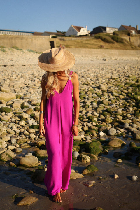 Karen fuschia - Combinaison pantalon