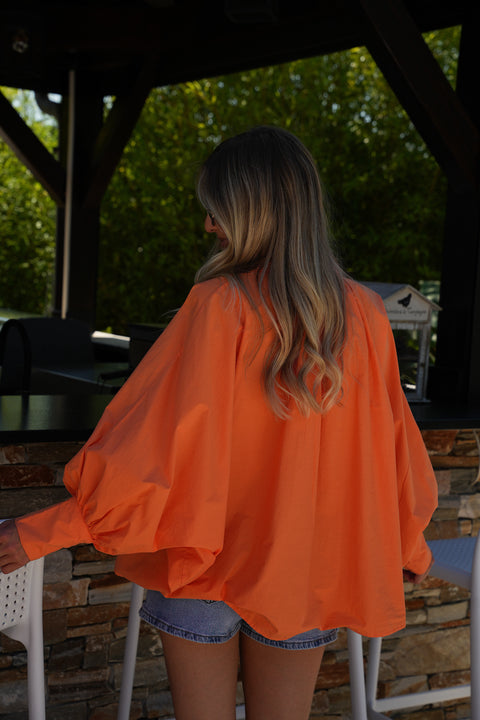 Lycia orange - Chemise ample