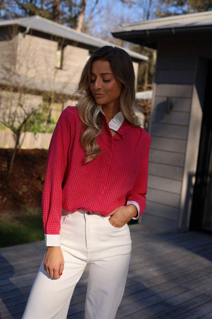 Sofia rose - Blouse vichy