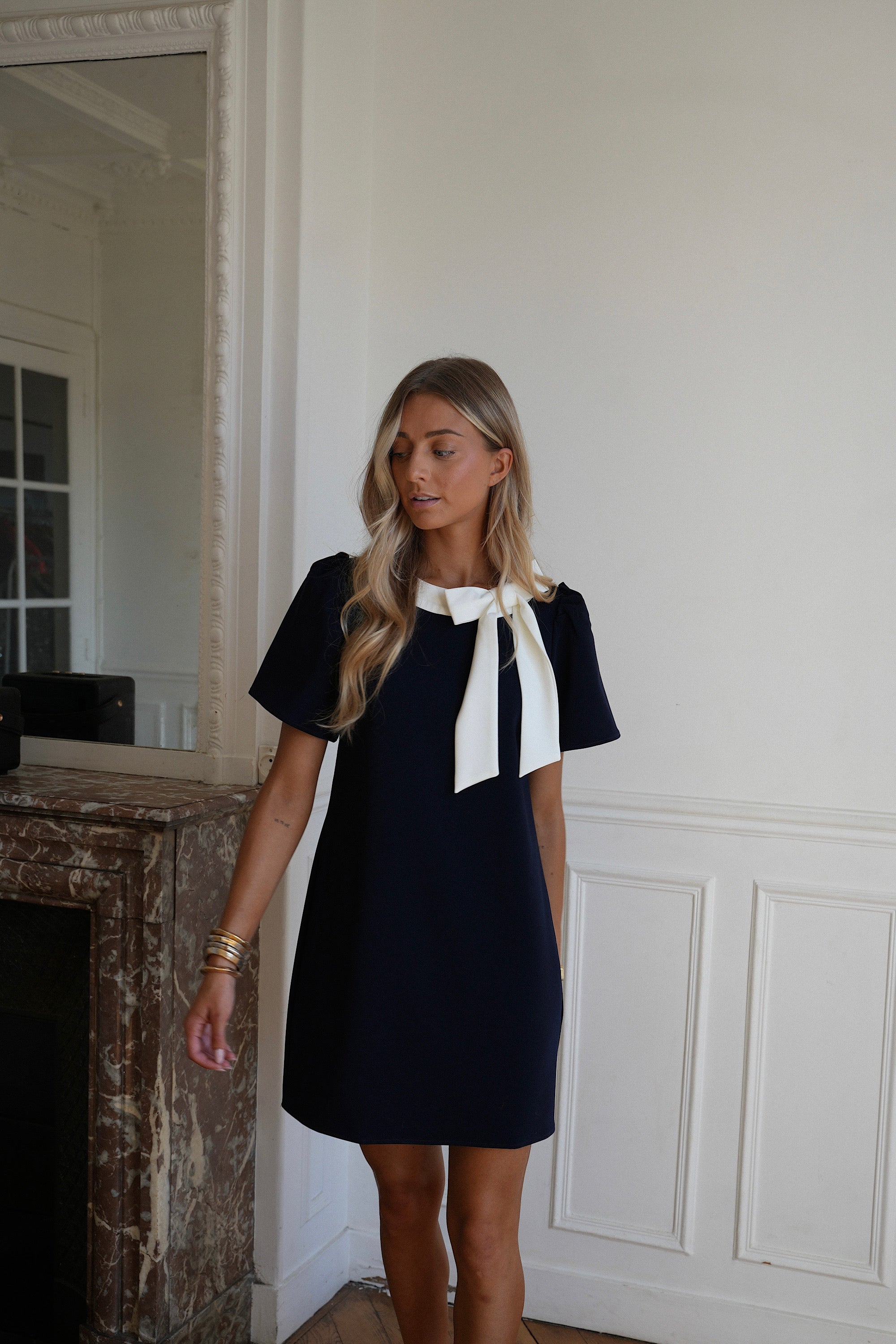 Rosi marine - Robe à noeud