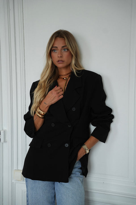 Laetitia noir - Blazer cintré