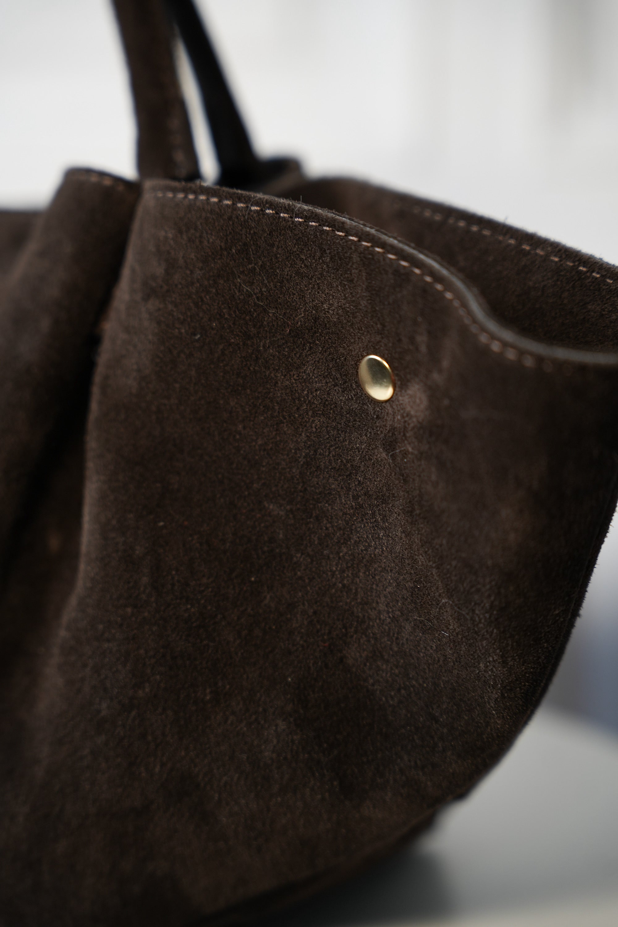 Camilla chocolat - Sac en daim