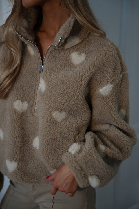 Valentin beige - Sweat polaire