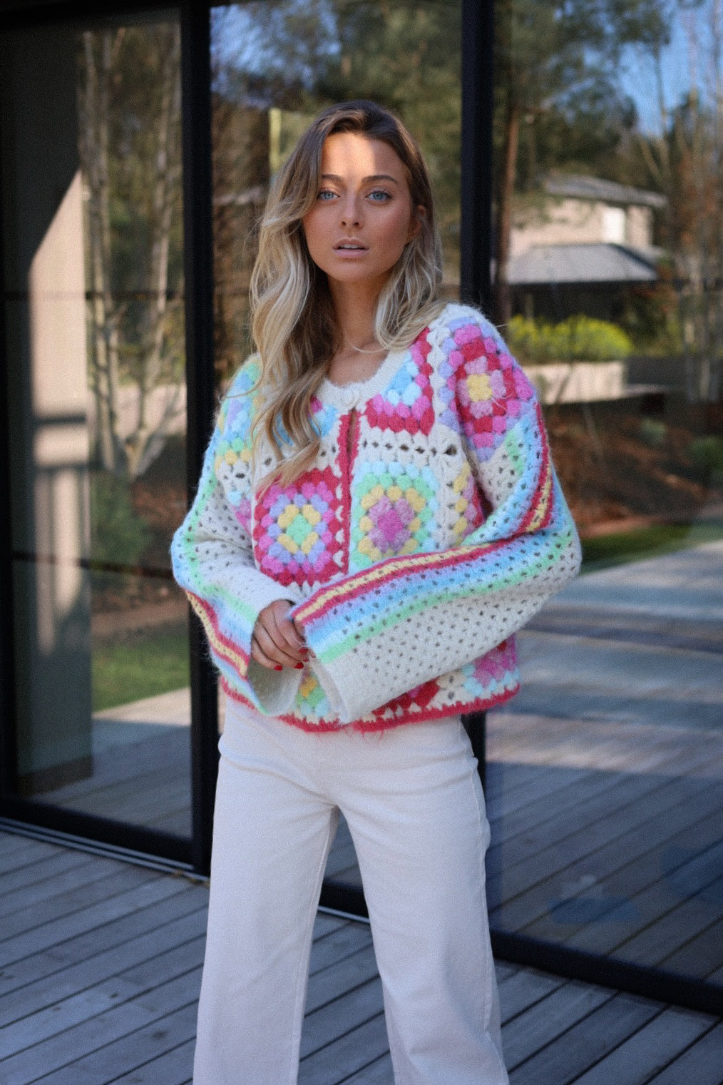 Sabrina coloré - Gilet crochet