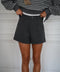 Dona gris - Short taille haute