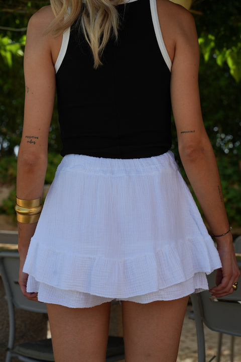 Lola blanche - Jupe short