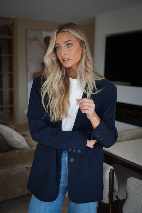 Grayce marine - Veste blazer