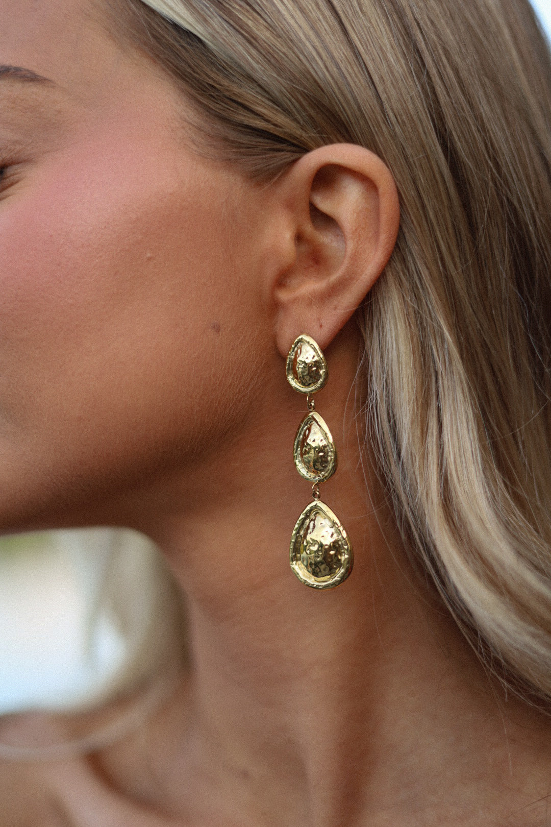 Olane dorées - Boucles d’oreilles acier