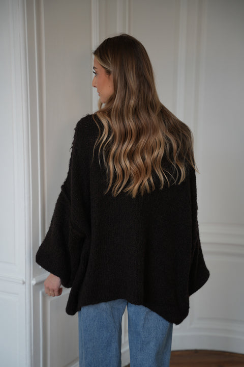 Liliane chocolat - Pull ample