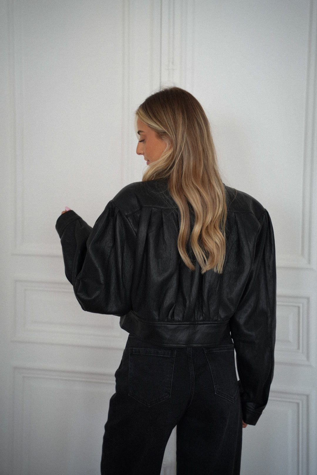 Debo noire - Veste en cuir