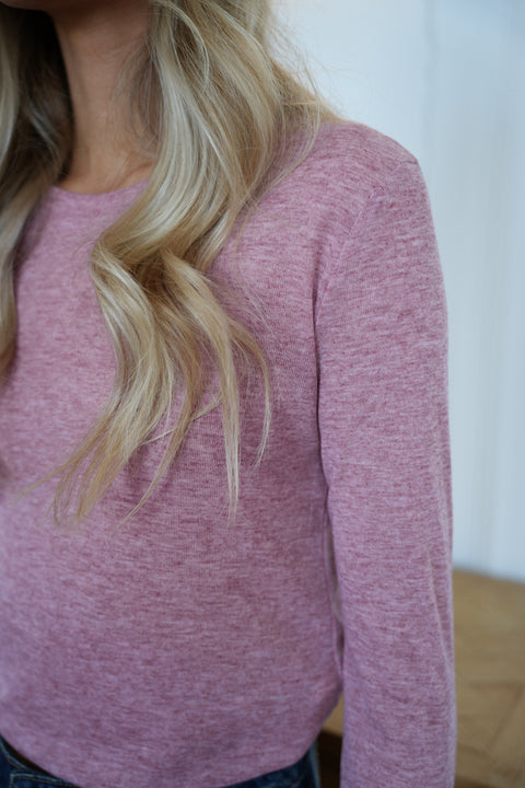 Gael rose - T-shirt manches longues