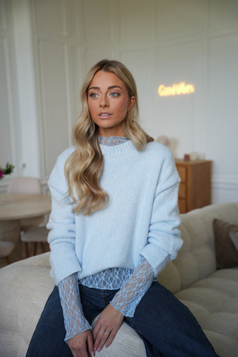 Jazz bleu - Pull ample