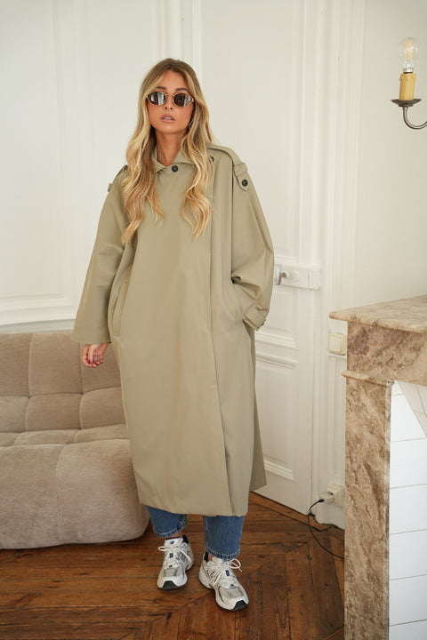 Poline beige - Trench oversize