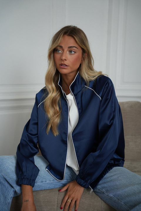 Léna bleue - Veste zippée