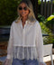Alica blanche - Blouse dentelle