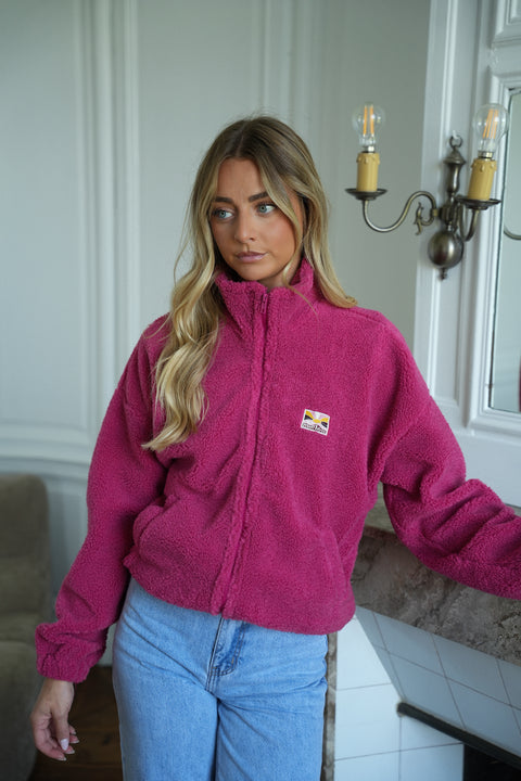 Alaya framboise  - Veste polaire