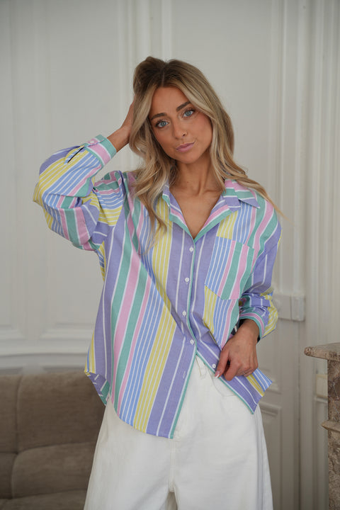 Maika colorée - Chemise rayée