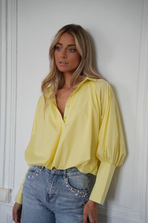 Alice jaune - Blouse ballon
