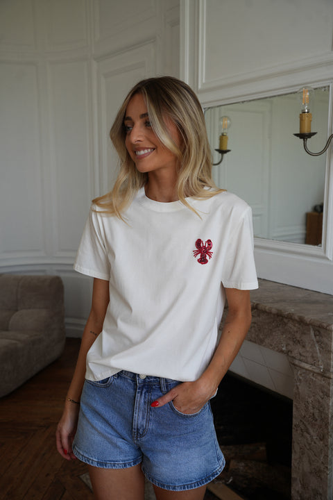 Charli blanc - T-shirt sequins