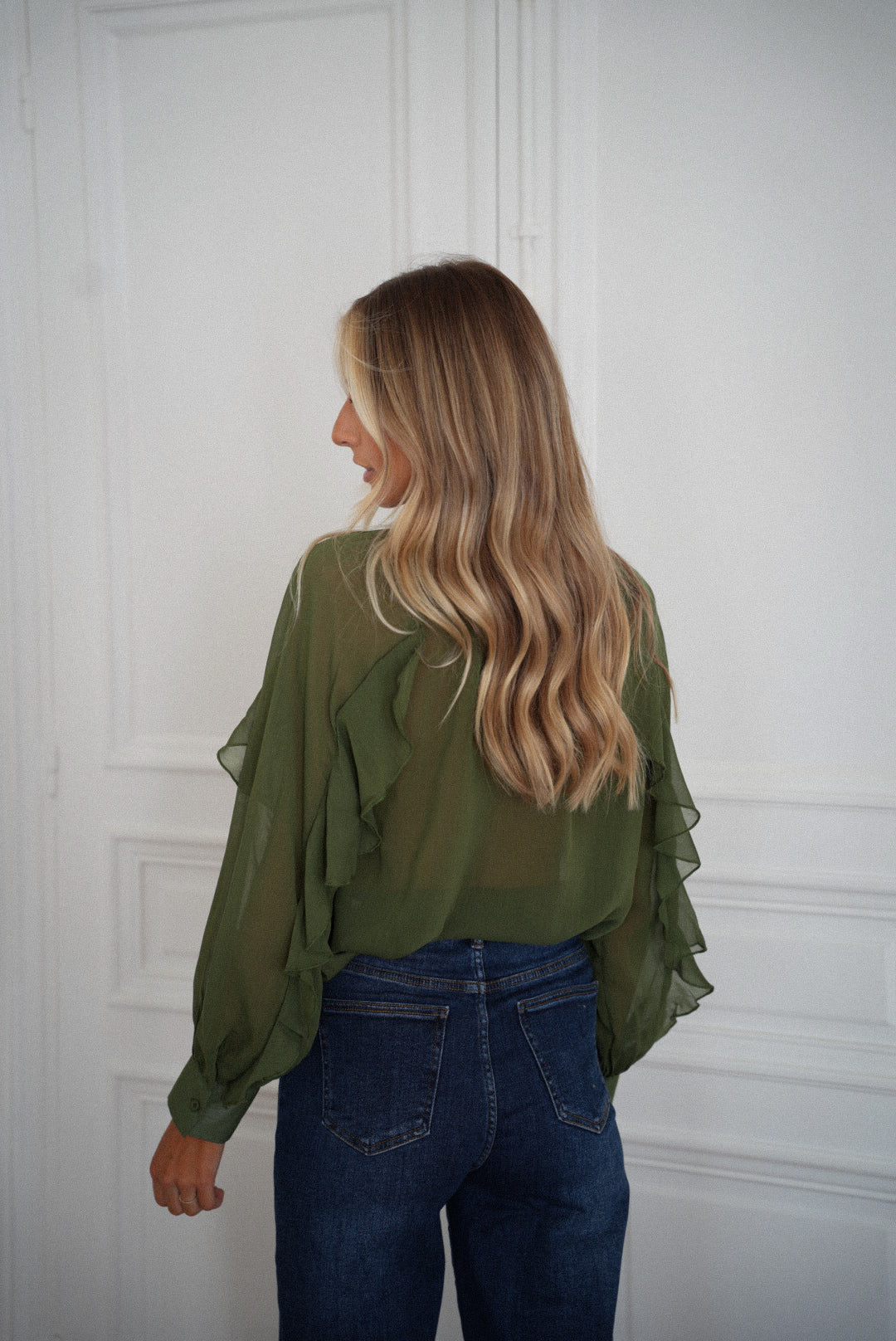 Talina verte - Blouse fluide