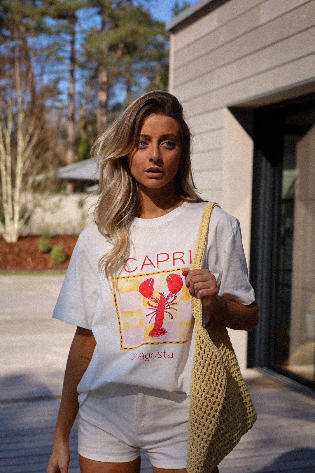 Capri blanc - T-shirt imprimé