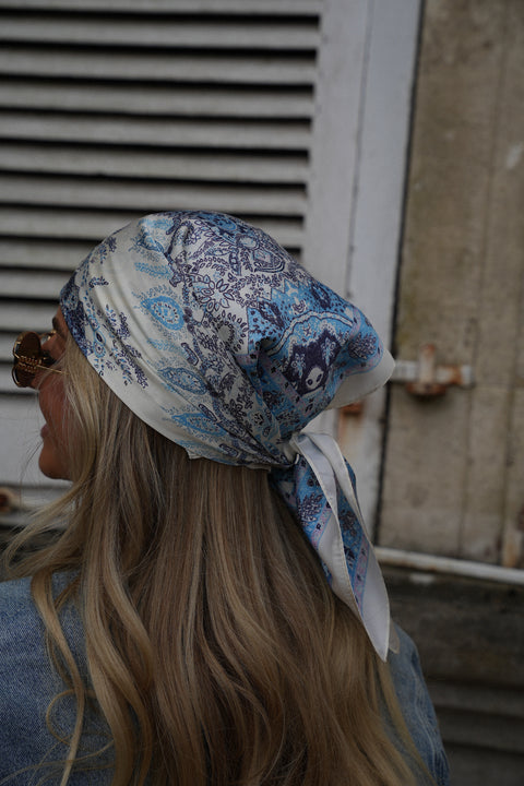 Bali bleu - Foulard imprimé