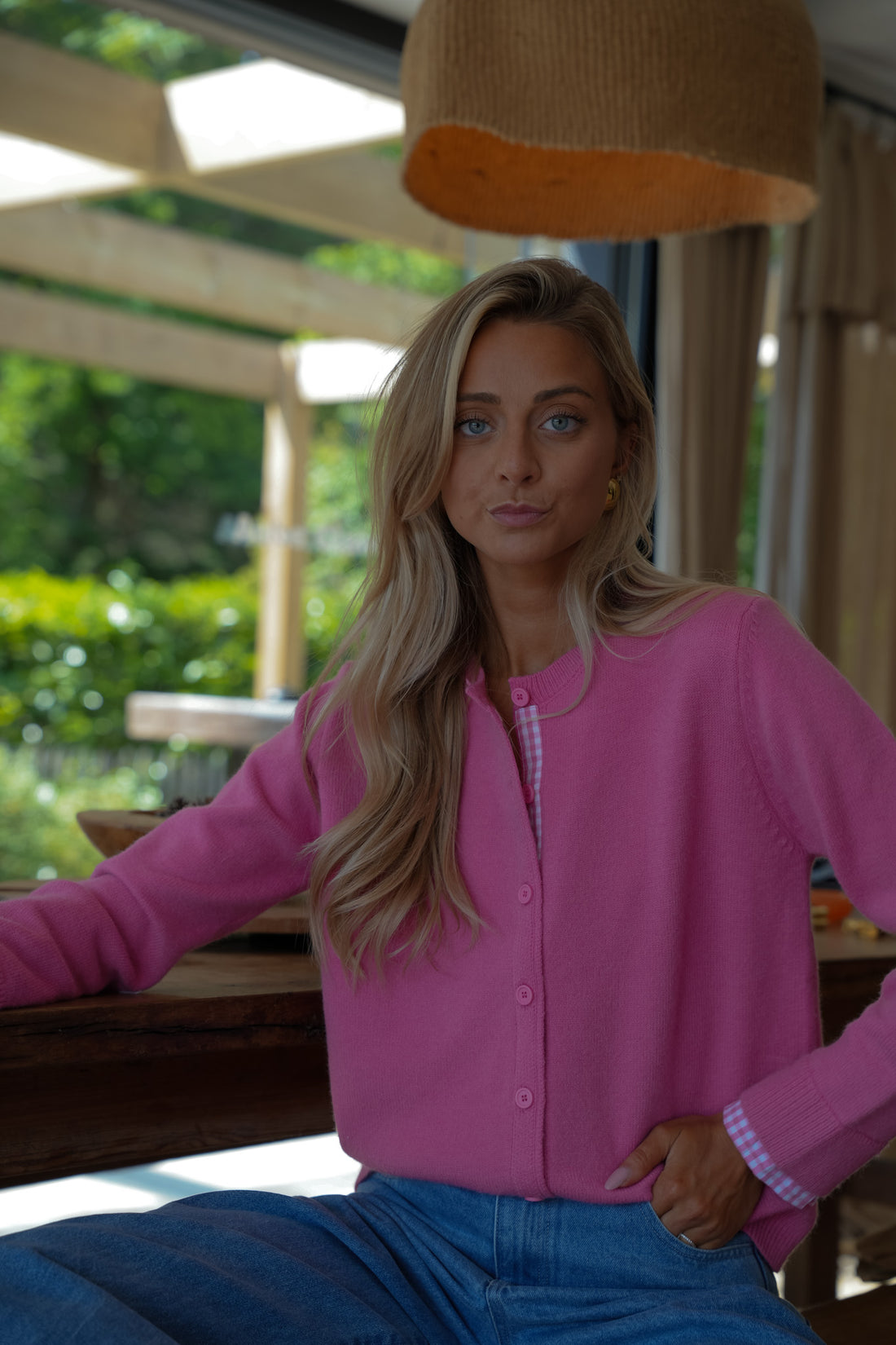 Garance rose - Gilet doux