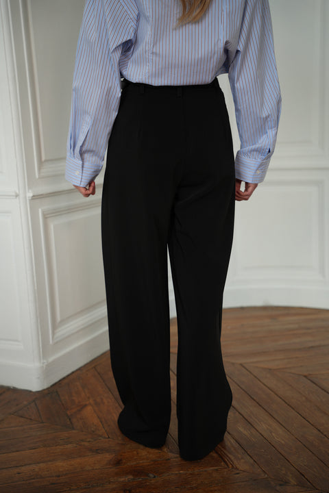 Sandro noir - Pantalon droit