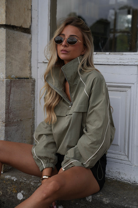 Ciara kaki - Veste zippée