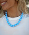 Telma bleu - Collier de perles