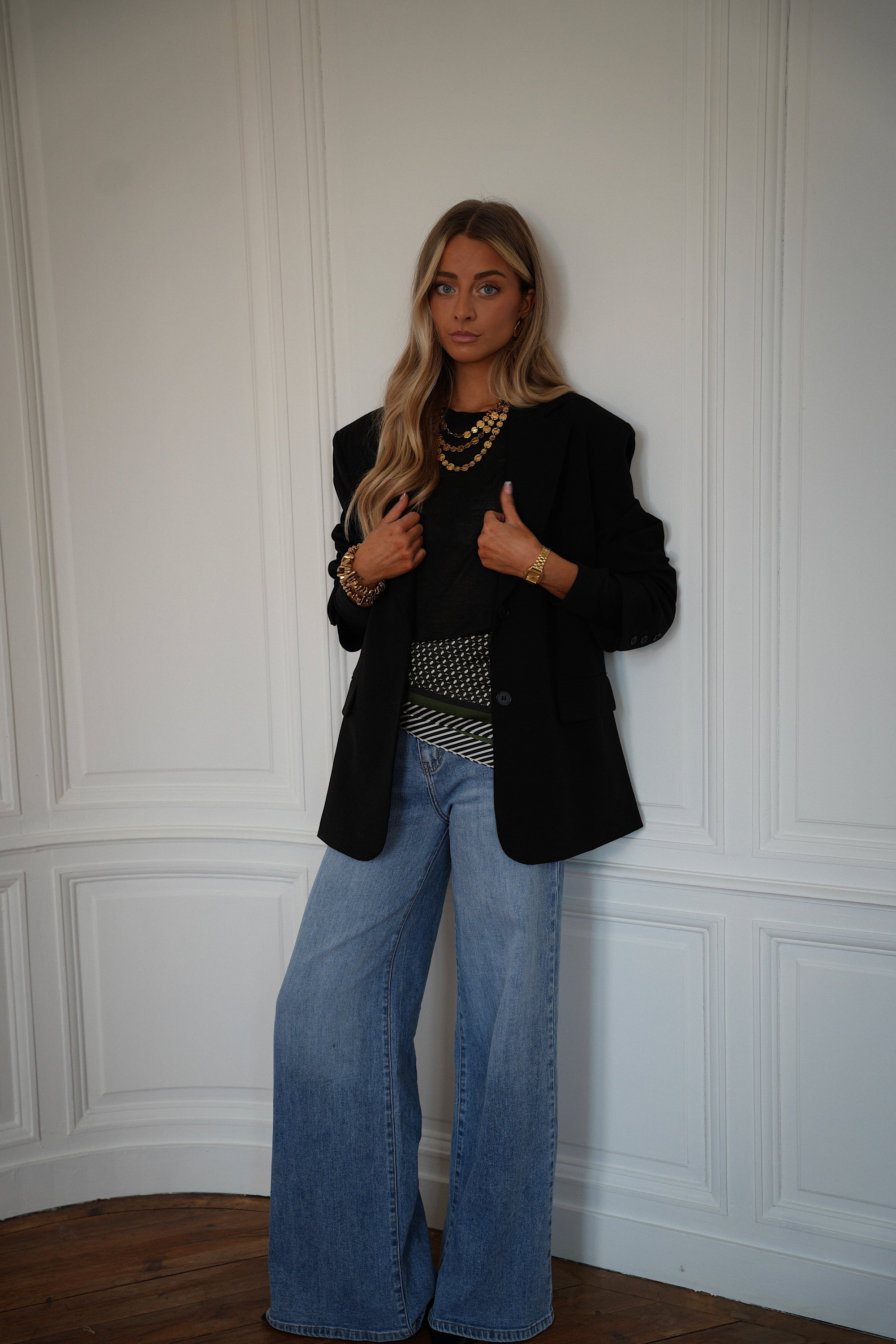 Milène vert - Foulard satiné