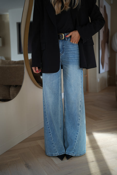 Josh bleu - Jean évasé