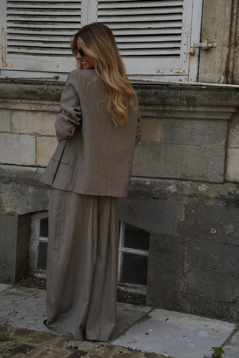 Serena taupe - Veste blazer