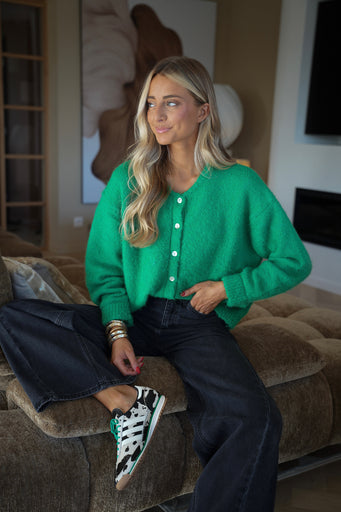 Catrina vert - Gilet ample