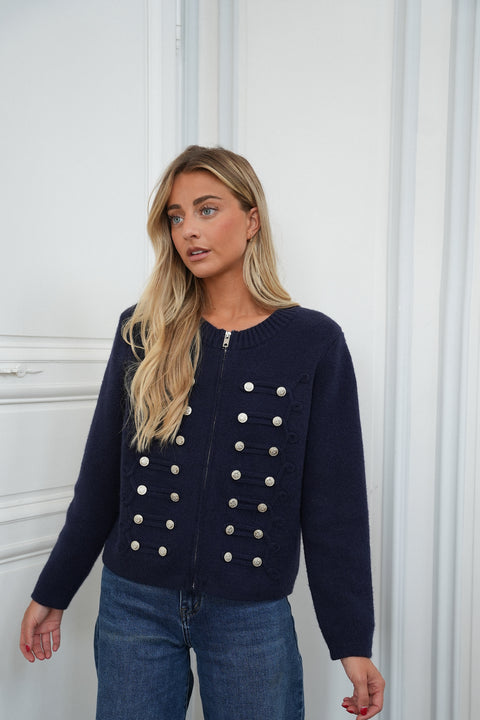 Ben marine - Gilet zippé