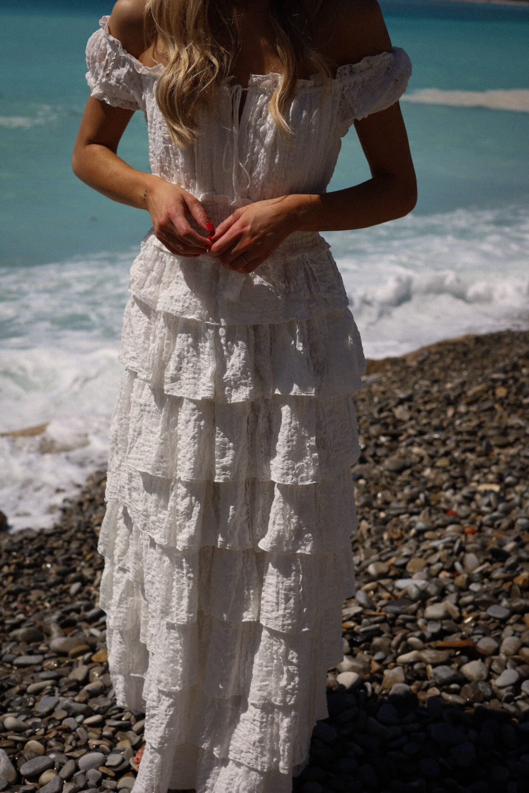 Charlene blanche - Robe longue