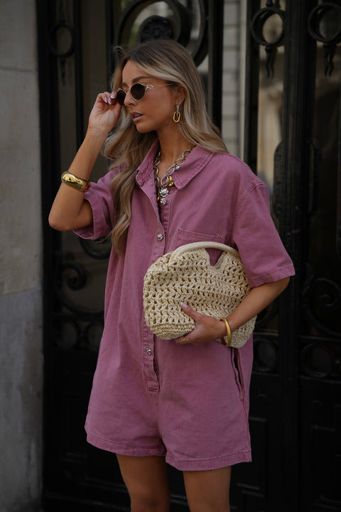 Maria beige - Sac en paille